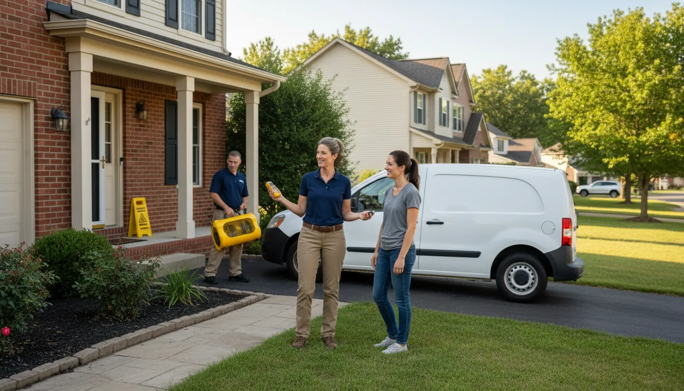 Water restoration image for Dehumidification And Cleanup Services in Mercer, TN